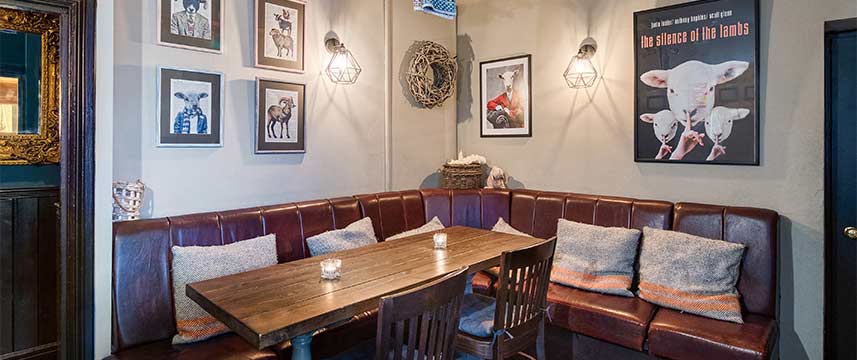 Lamb and Lion  Inn Restaurant Table